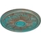 Ekena Millwork Kaya Ceiling Medallion (Fits Canopies up to 5 1/4"), 23 5/8"OD x 1 1/2"P, Copper Green Patina CM23KACGS - alternate 3